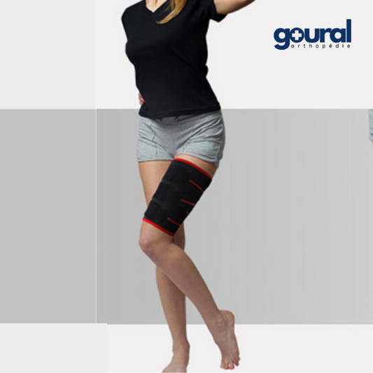 Cuissard compressif pour claquage avec insert silicone