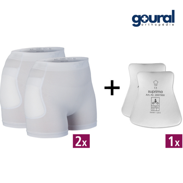 2 protecteurs de hanches Hip protector (avec 1 paire de protections)