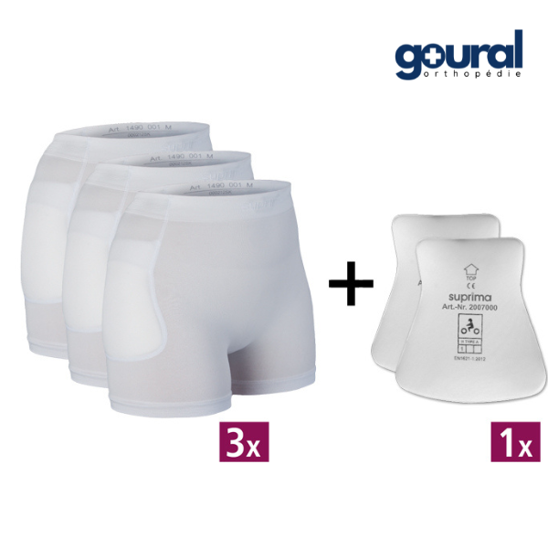 3 protecteurs de hanches Hip protector (avec 1 paire de protections)