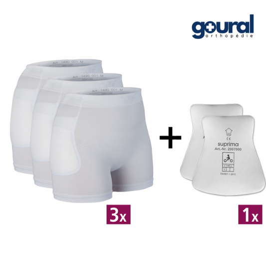 3 protecteurs de hanches Hip protector (avec 1 paire de protections)