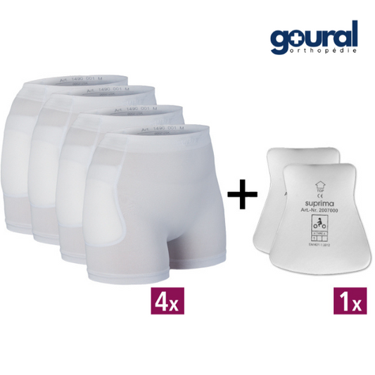 4 protecteurs de hanches Hip protector (avec 1 paire de protections)
