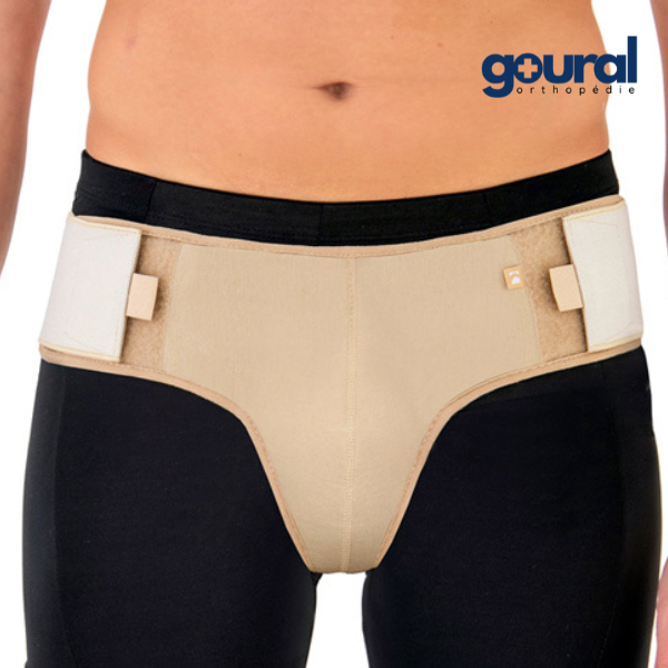 Bandage pour soutien de hernie scrotale légère à modérée