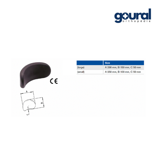 Appui-tête Standard pour fauteuil roulant