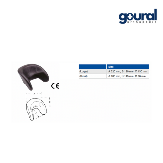 Appui-tête avec soutien de la tête et du cou avec contrôle latéral pour fauteuil roulant