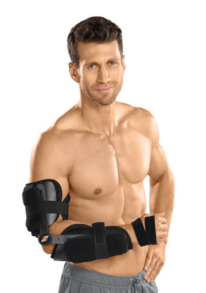 Articulated immobilization splint with flexion-extension control Elbow-Hand SP