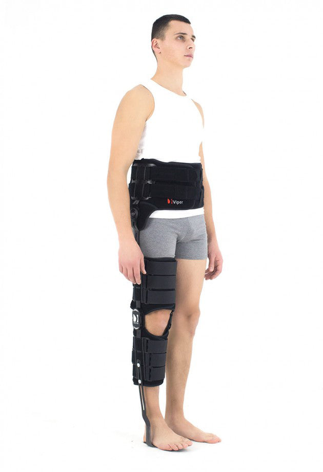 Complex 2R Hip-Knee-Foot Articulated Brace