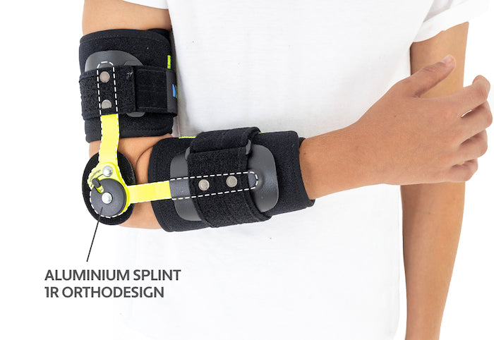 Attelle articulée d'immobilisation du coude pédiatrique