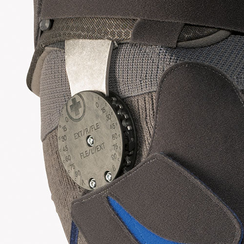 Attelle articulée de stabilisation et protection de la hanche