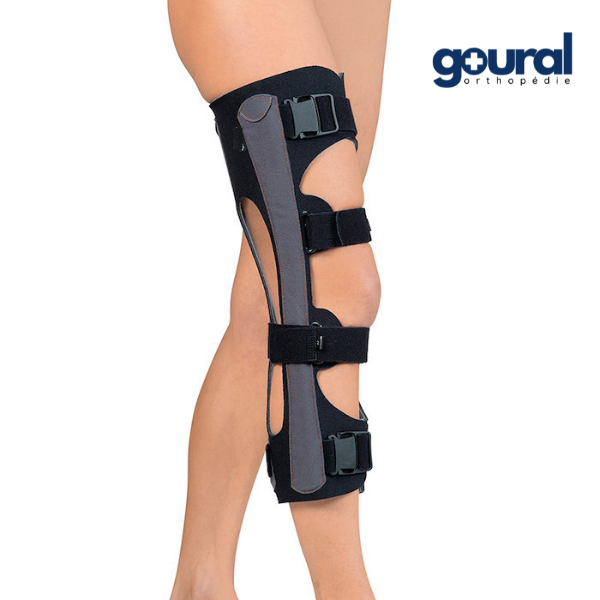 AERO ultra-lightweight and ventilated knee brace for post-traumatic or post-operative use