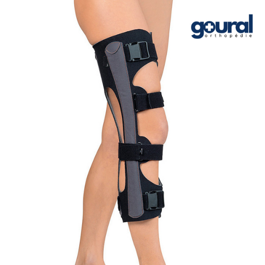 AERO ultra-lightweight and ventilated knee brace for post-traumatic or post-operative use