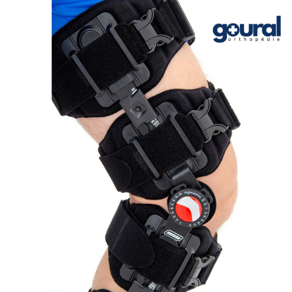 Attelle de genou ROM articulée télescopique 4Scope