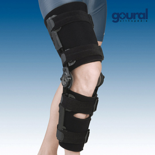 GenuScope 2 Adjustable and Lockable Knee Brace 2 Wide Bands
