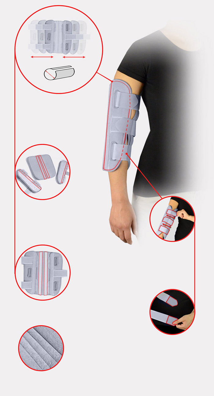 Attelle d'immobilisation du coude en extension CubElbow OS (One Size)