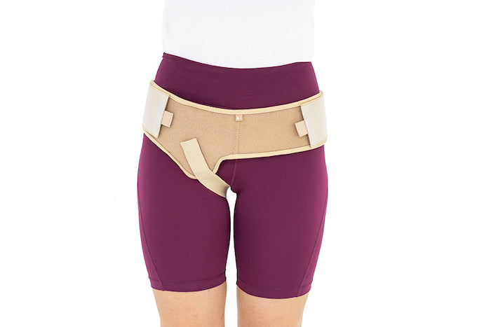 Adjustable inguinal hernia belt bandage ErniaStrap open I Unisex