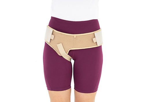 Adjustable inguinal hernia belt bandage ErniaStrap open I Unisex