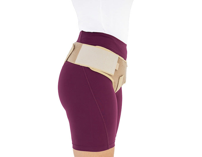 Adjustable inguinal hernia belt bandage ErniaStrap open I Unisex
