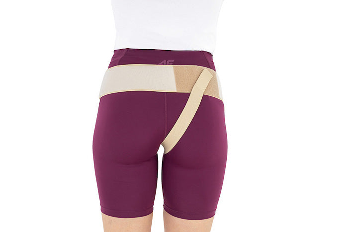 Adjustable inguinal hernia belt bandage ErniaStrap open I Unisex