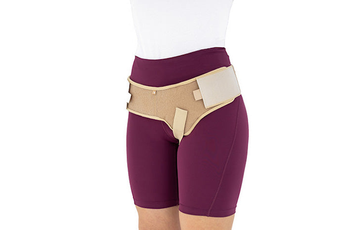 Adjustable inguinal hernia belt bandage ErniaStrap open I Unisex