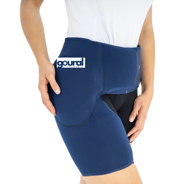 Hip stabilization and protection orthosis bandage