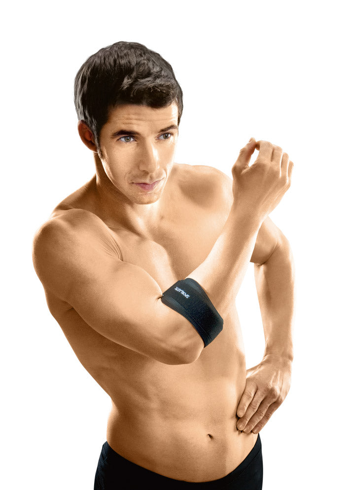 Bandage anti-épicondylite avec pelote de massage friction Cubidyn