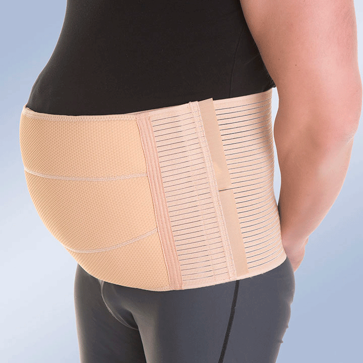 Ceinture abdominale pour ventre rond tissu antérieur élastique 24 cm