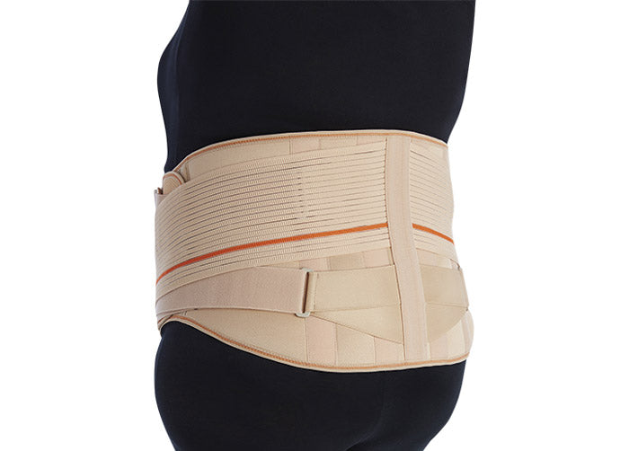 Lumbar belt and reinforced abdominal support