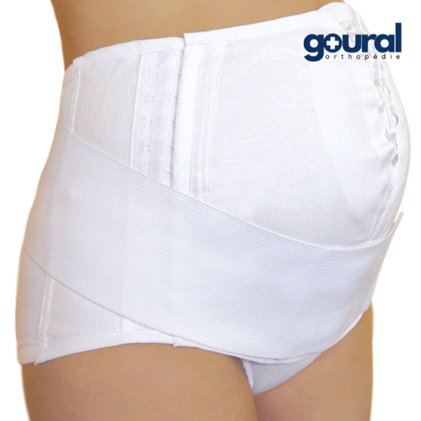 Ceinture-gaine-slip de maintien abdominal forme enveloppante réglable