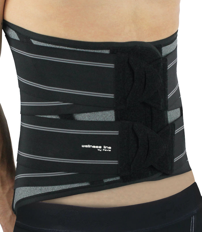 Ceinture de maintien lombaire (lombo-sacrée) avec stabilisateurs amovibles