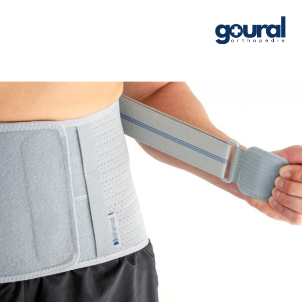Ceinture dorso-lombaire Vox avec dosseret amovible adapté à votre hauteur de dos