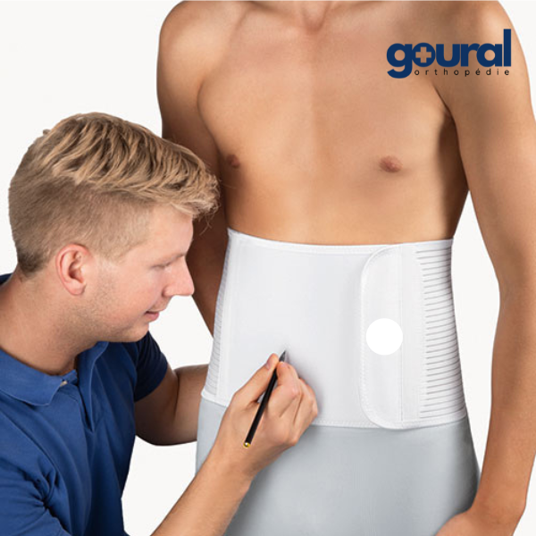 Stomabelt closed abdominal support belt to cut for ostomates