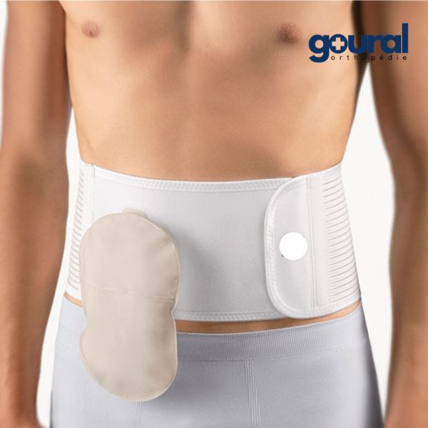 Stomabelt closed abdominal support belt to cut for ostomates