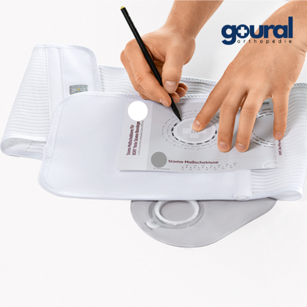 Stomabelt closed abdominal support belt to cut for ostomates