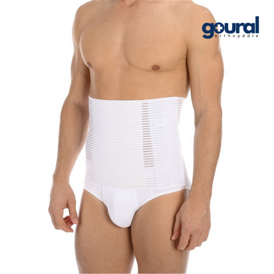 Hygienic abdominal support belt with adjustable cotton panel