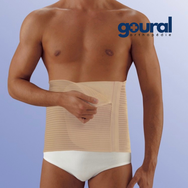 Ceinture de maintien abdominale classique réglable respirant avec panneau coton