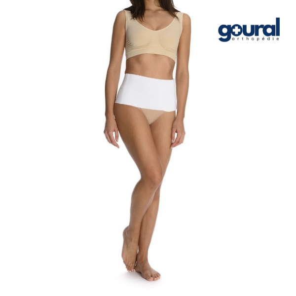 Ceinture de maintien abdominale multi-bande façonnée panneau coton