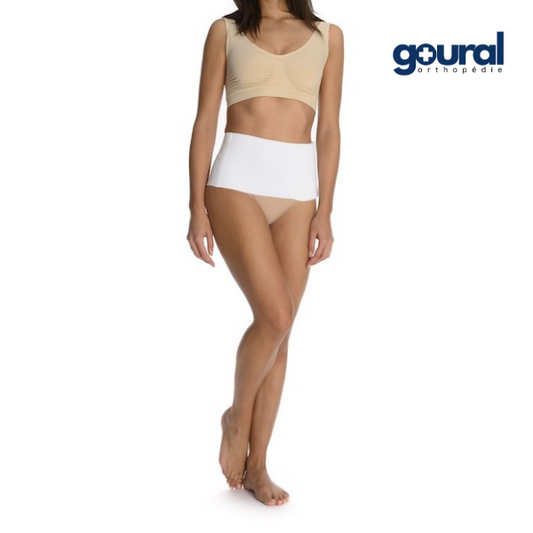 Multi-band abdominal support belt shaped cotton panel