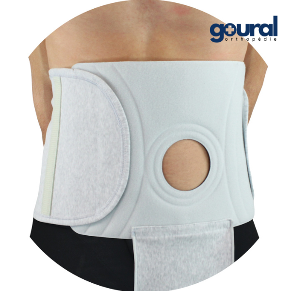 Ceinture de maintien abdominal pour stomie