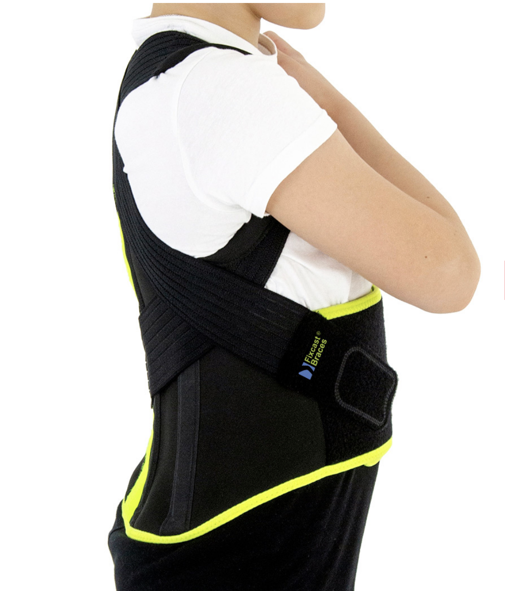 Ceinture-Corset dorso-lombaire avec rappel de posture anti-cyphose pédiatrique