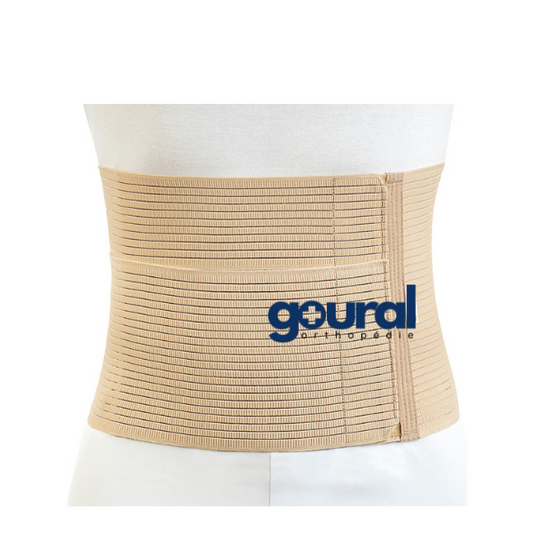 Flesh-colored abdominal support belt, height 24 cm