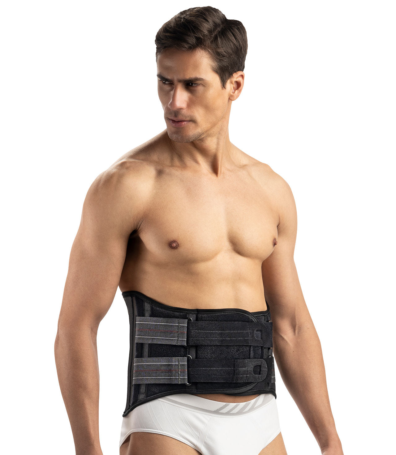 Reinforced lumbar belt 27 cm 100% cotton on the skin