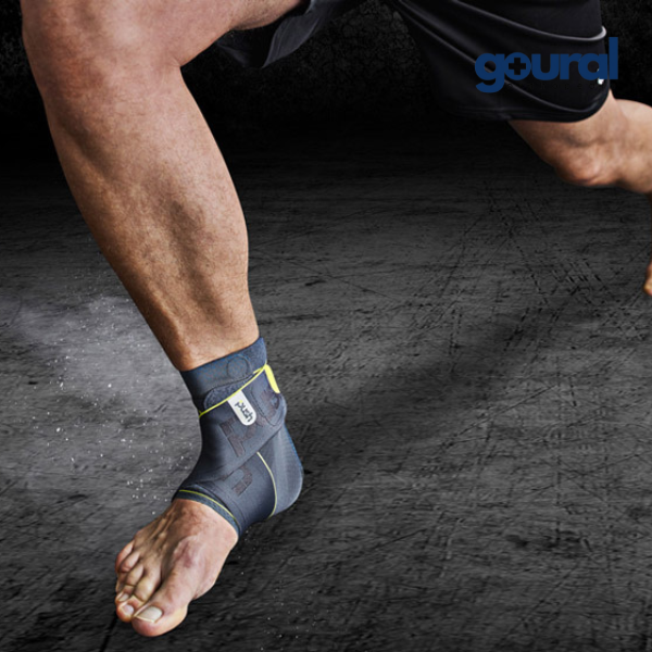Ankle brace with figure 8 reminder for sport