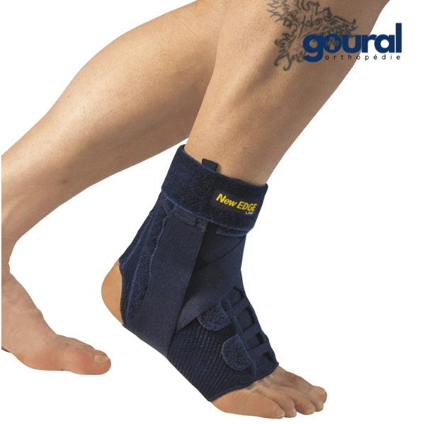 Ankle stabilization ankle brace with full opening