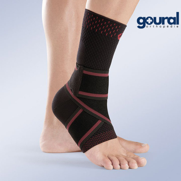 Visco-3D ligament ankle brace with Tobi-3D anti-varus elastic recall
