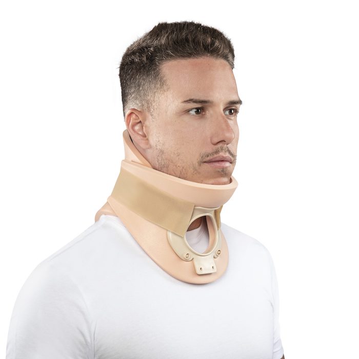 Collier cervical rigide mini-minerve avec 4 appuis type Philadelphia C4