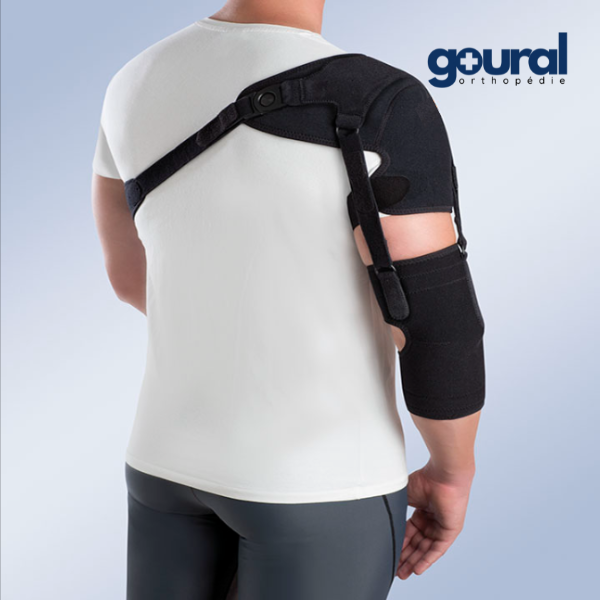 Epaulière neurologique avec sangles de prise en charge de bras et avant-bras