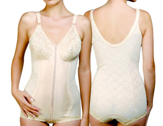 Corset-body de maintien pour femme ouverture antérieure zip