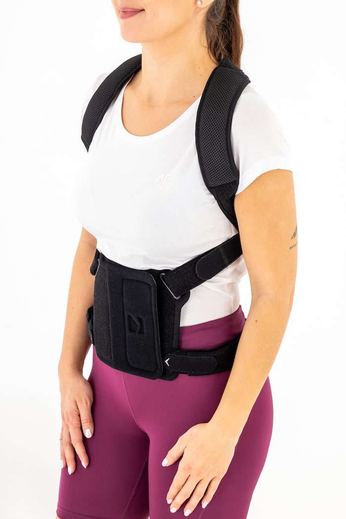 Spinal immobilization and protection corset for the treatment of osteoporosis