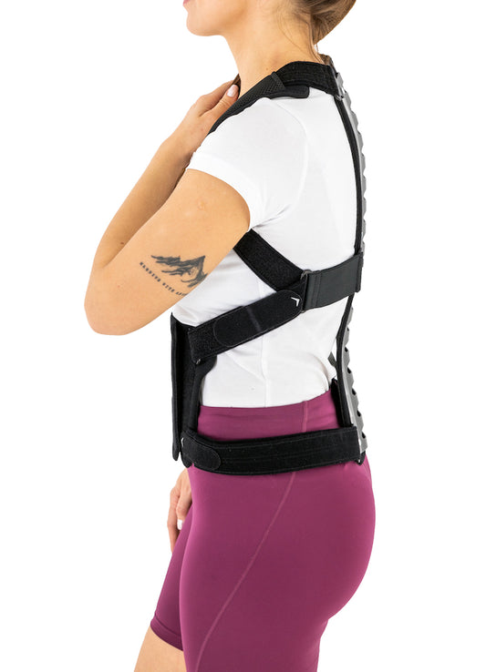 Spinal immobilization and protection corset for the treatment of osteoporosis