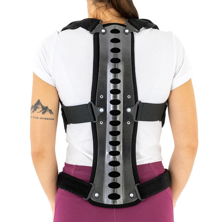 Spinal immobilization and protection corset for the treatment of osteoporosis