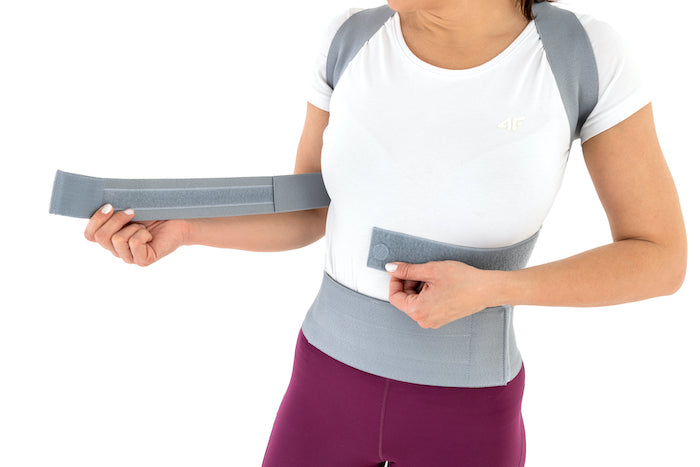 Chest pads for immobilization and spinal support corset in hyper-extension CIMHR